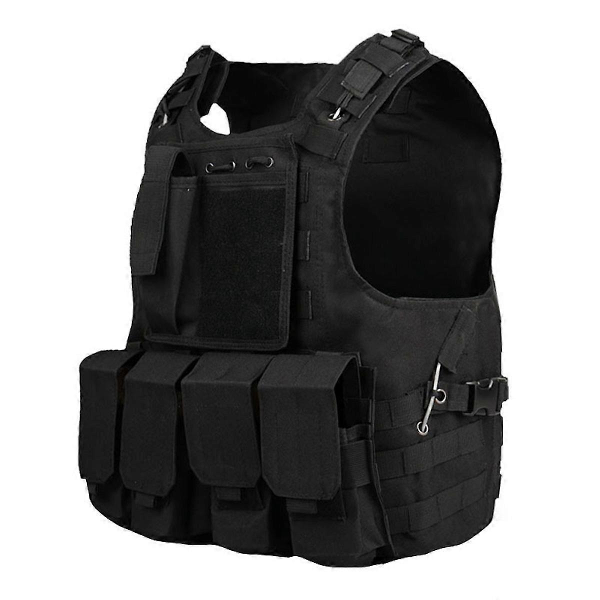 Wear-Resistant Tactical Vest Outdoor Molle Hunting Vest Adjustable Modular Gear for Training Gaming