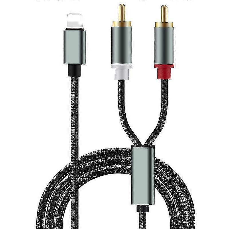 Apple To 2 Rca Lotus Cable Speaker Audio Amplifier Iphone Audio Adapter Cable