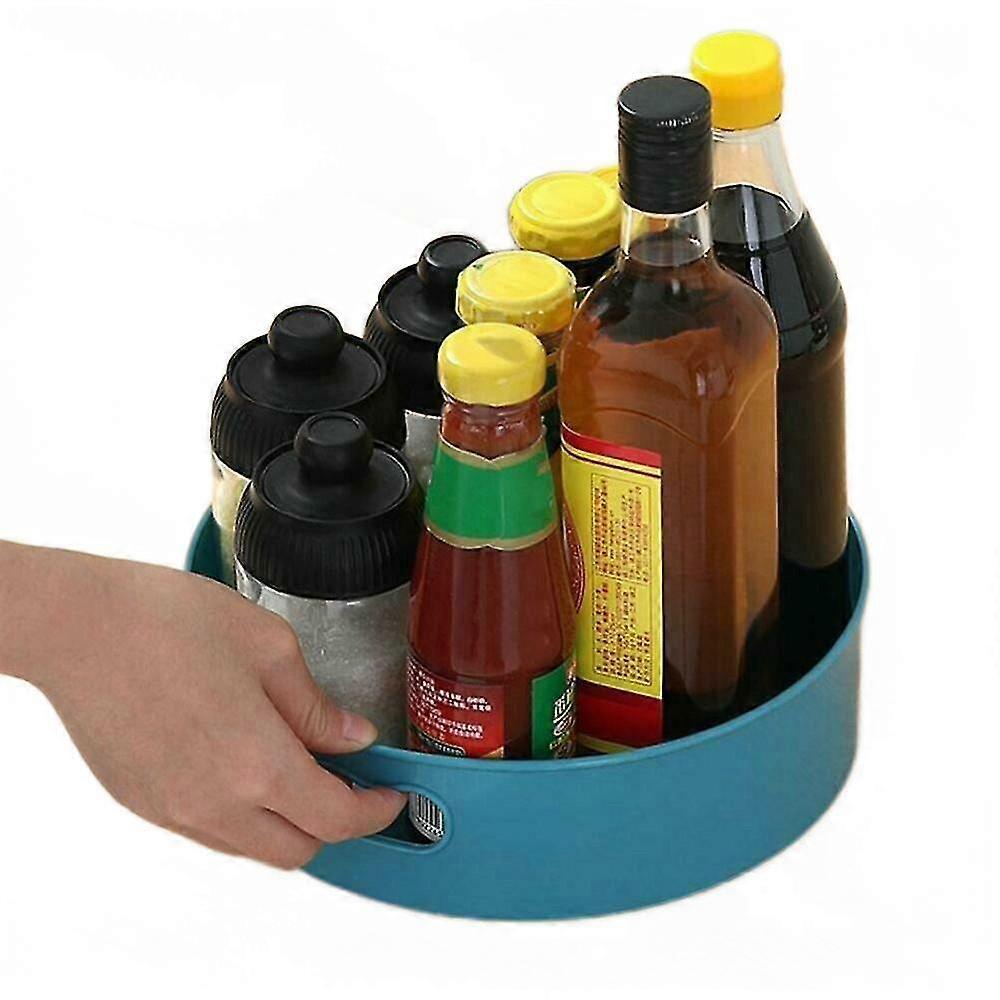 Multifunction 360 Rotating Tray Kitchen Spice Jar Organizer  Holders & Racks