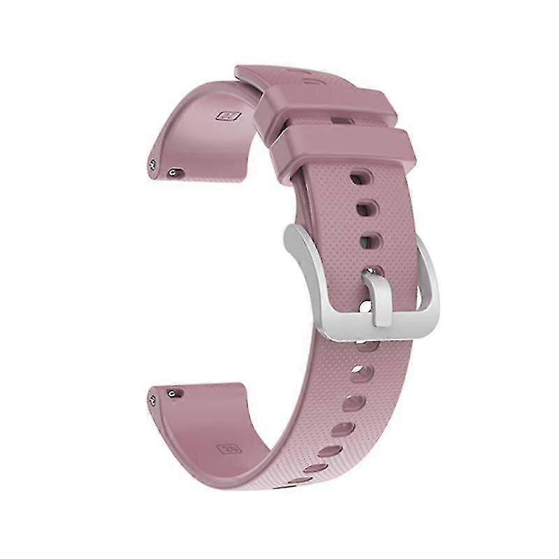 20mm Watchband Soft Smart Accessories Silicone Silver Buckle Strap Thicken Replacement  Strap