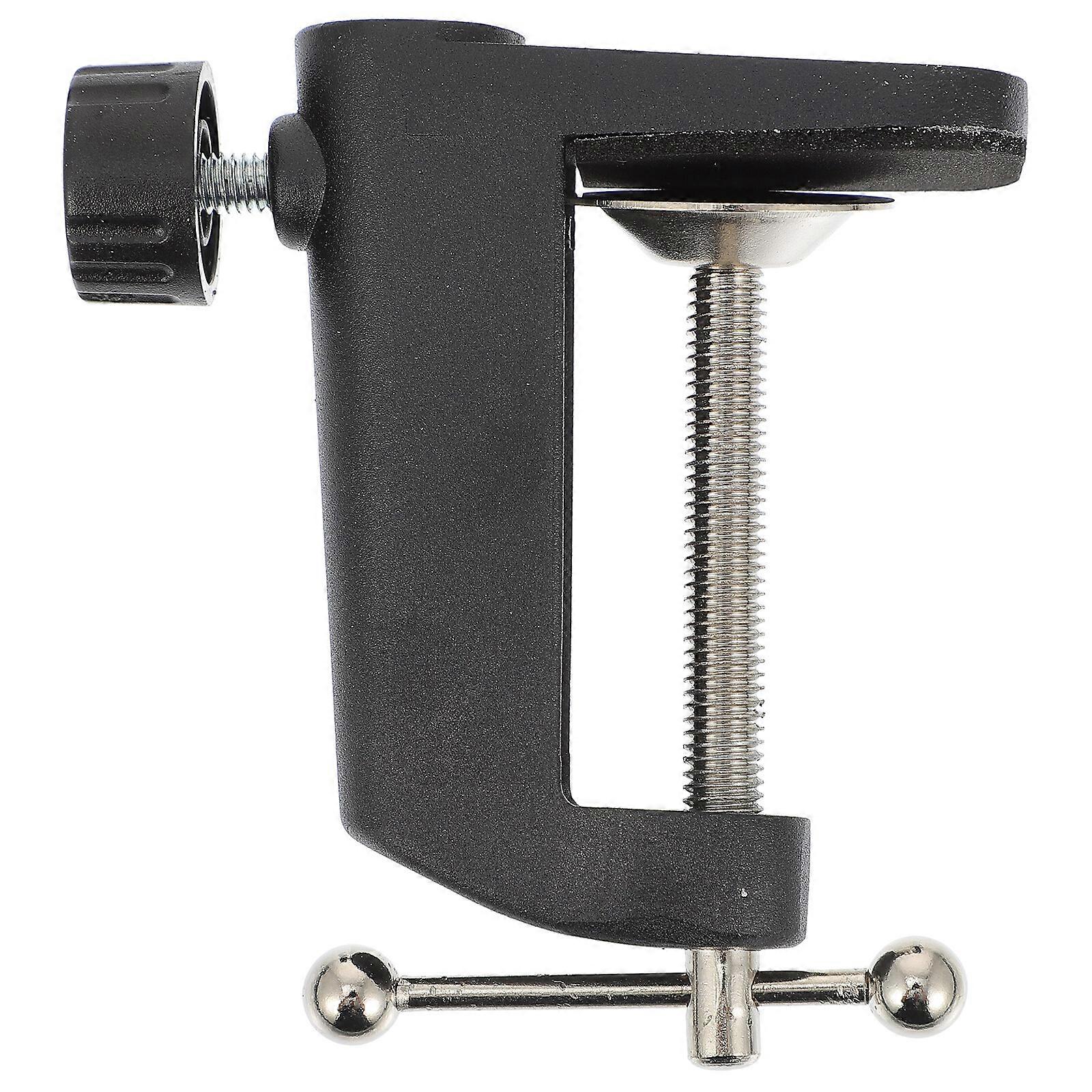 1Pc Bracket Base Microphone Cantilever Bracket Base Mic Clamp for Table (Black)
