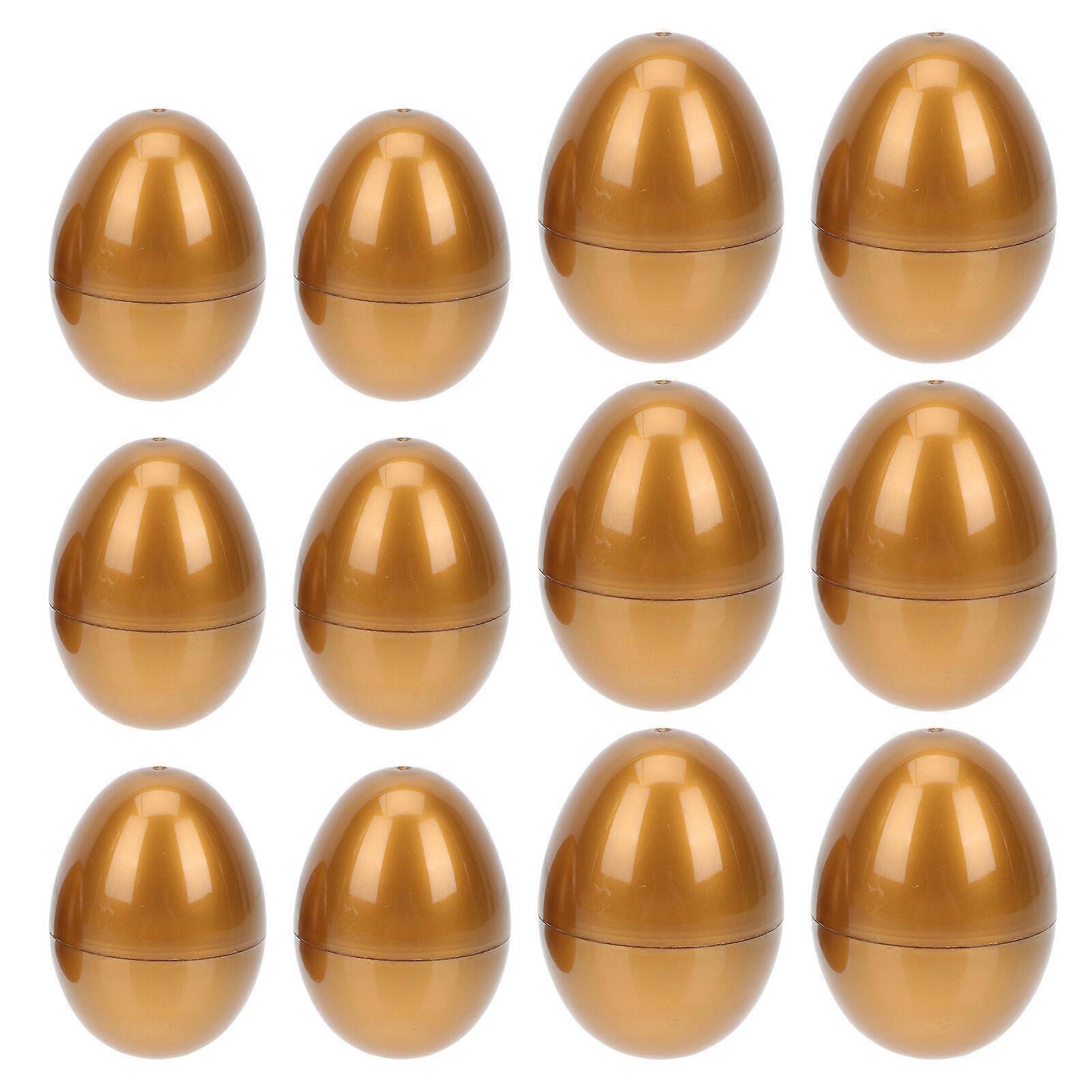 12PCS Easter Golden Eggs Empty Boxes Eggs Gift Boxes Chocolate Boxes Easter Egg Adorns