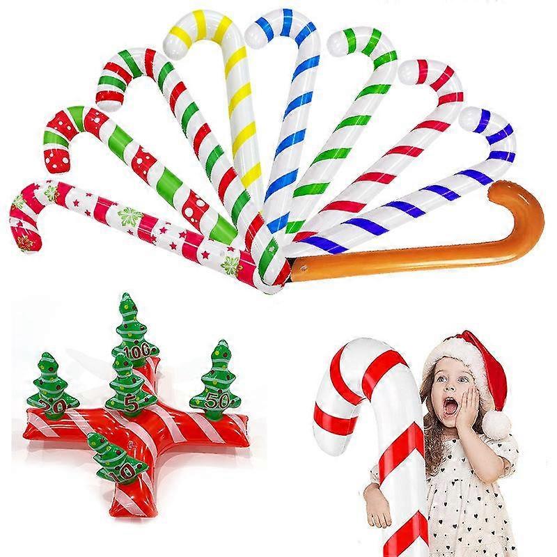 35 Inch Colorful Plastic Inflatable Candy Cane