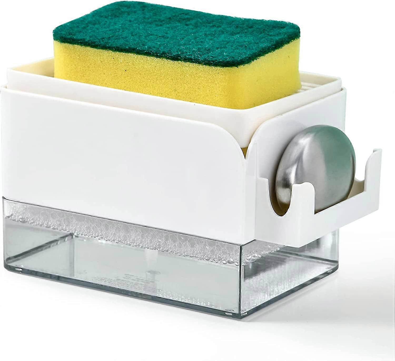 Erogatore di sapone a pompa e portaspugna, distributore di sapone