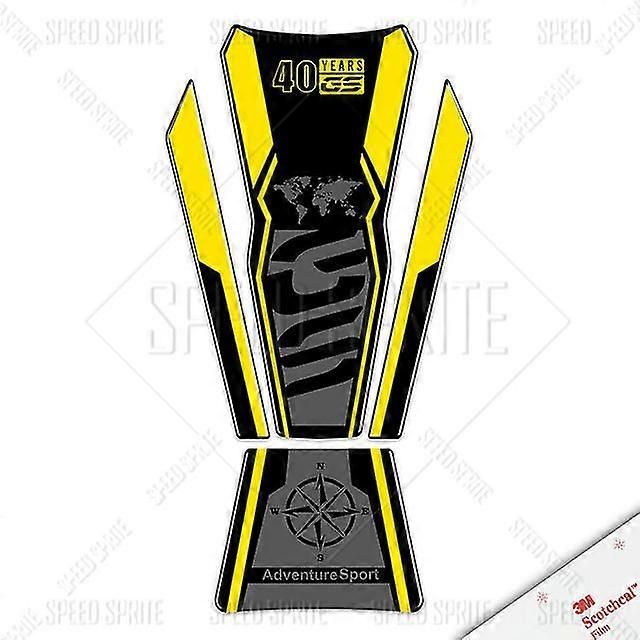 3D אופנוע כרית טנק מדבקת מגן טריפל שחור 40 שנה מדבקה עבור BMW F850GS F750GS F 850 750 GS 2020-2024 בוריס