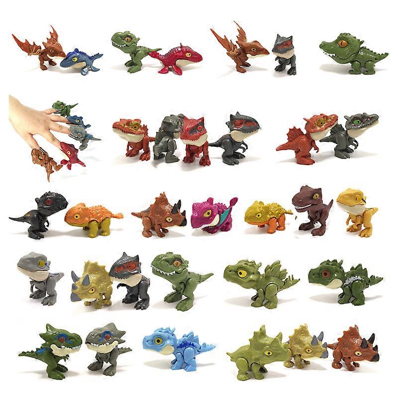 doigt dinosaure figure tricky ptéranodon jurassique modèle mordant main fidget mosasaure dino park oeuf jouet pour enfants articulations cadeau