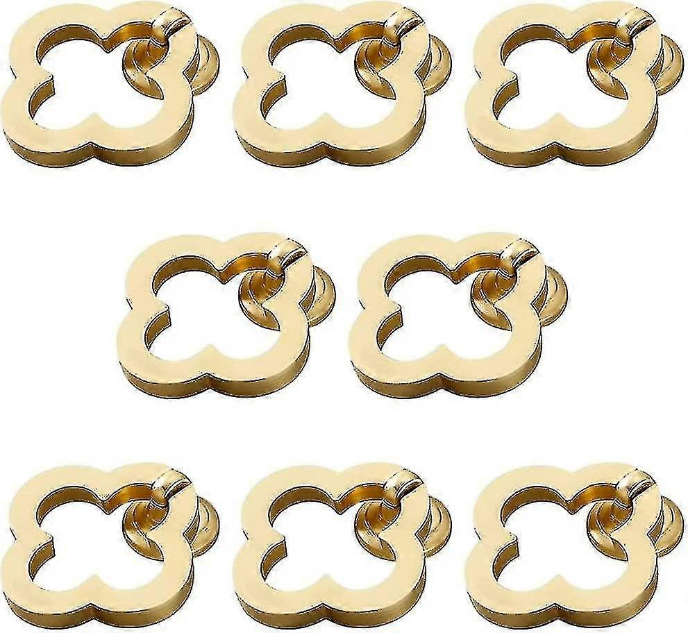 سبائك البرونز تسحب مقابض الأثاث ، أربع أوراق البرسيم ، خزانة خزانة المطبخ درج