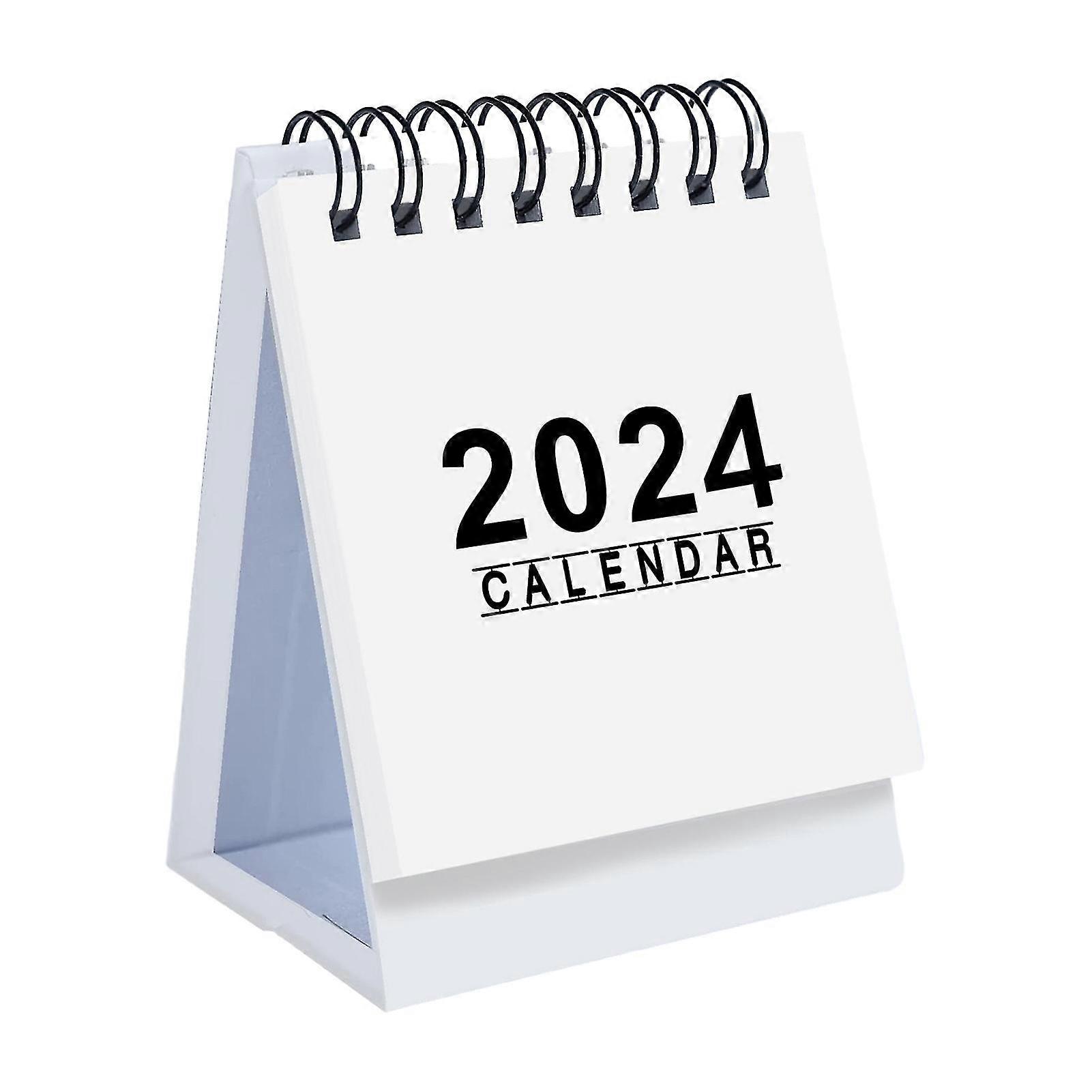 For 2024 Daily Schedule Desktop Decor Simple Stable Desk Calendar Thick Paper