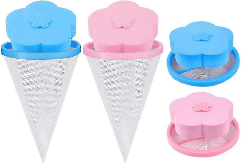 6PCS Washer Lint Catcher Lint Removers Washing Machine Floating Lint Mesh Bag