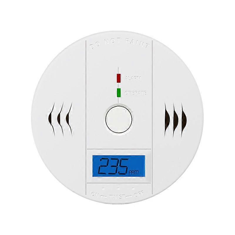 Wireless CO Gas Alarm LED Digital Display High Sensitivity CO Concentration Detector for Household Ordinary Type