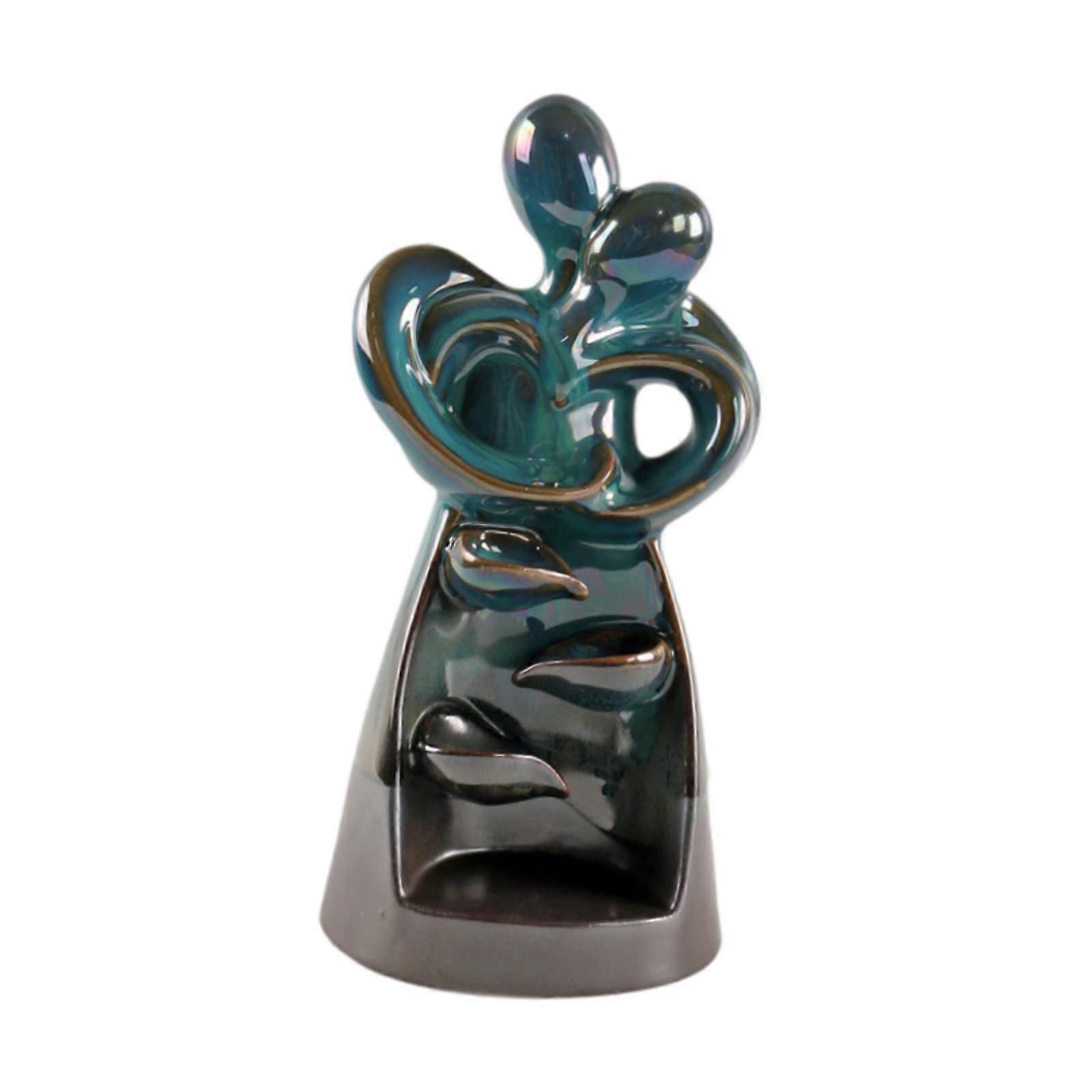 Backflow Incense Burner Hugging Lover Ornament Cone Incense Holder Waterfall