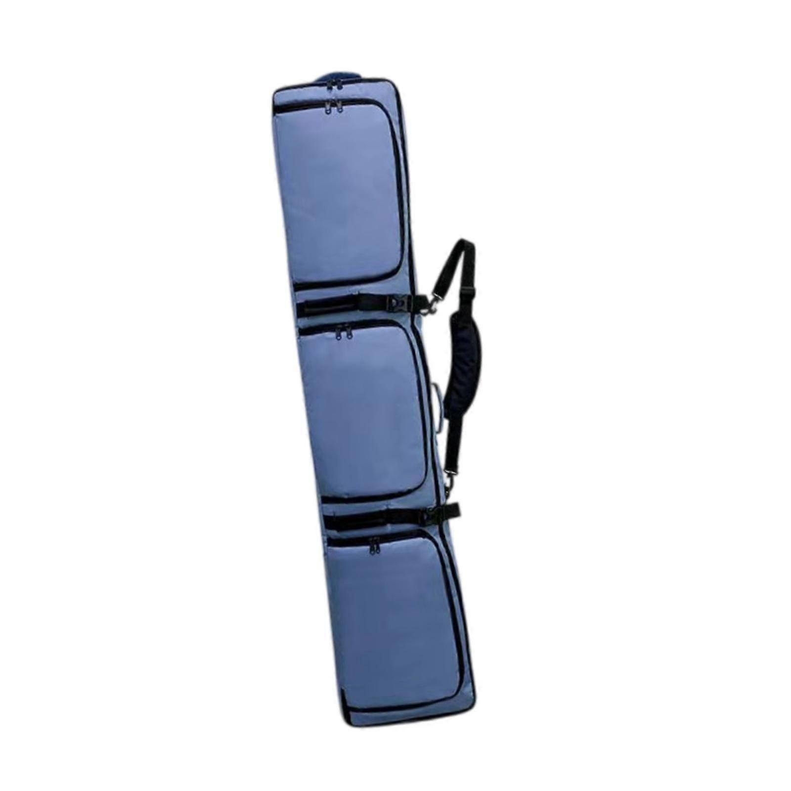 Ski Bag Wheeled for Adults with Handle Transport Snowboard Sleeve for Skiing Blue