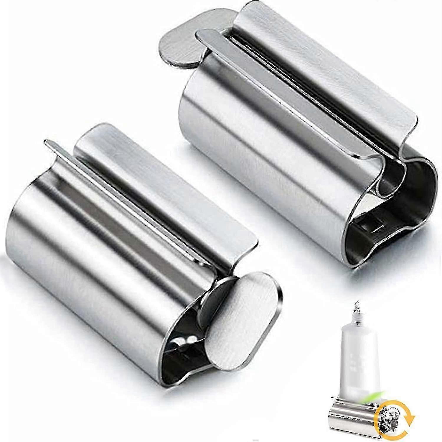 Tube Squeezer Tube Press, 2pcs Toothpaste Squeezer Rotating Toothpaste Dispenser Tube Press Toothpaste Holder