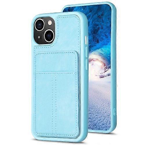 For iPhone 15 BF28 Frosted Card Bag Phone Case with Holder