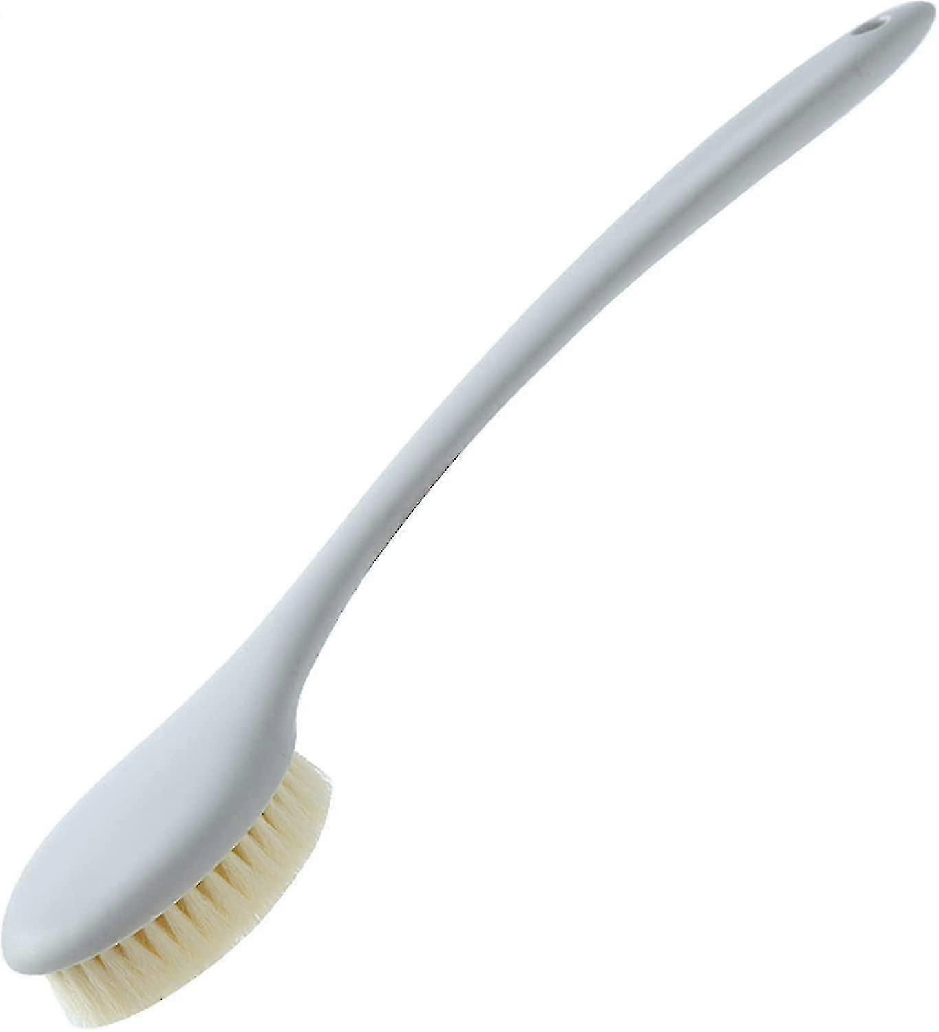 Bath Scrubber Body Brush Shower Scrubber Back Brush With Long Handle, Ergonomic Nonslip Durable (gra