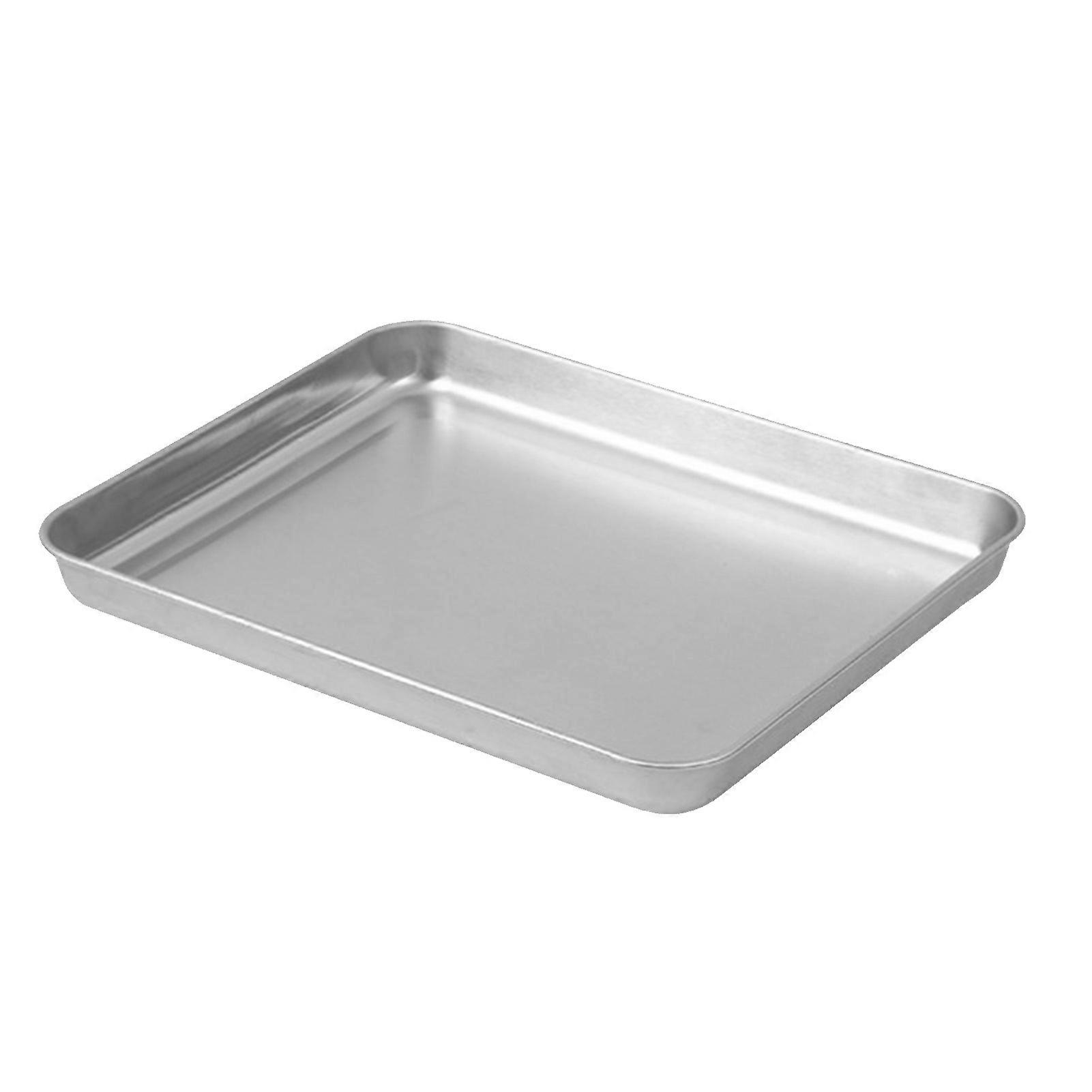 Stainless Steel Rectangular Bread Tray Large