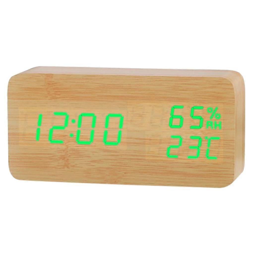 Alarm Clock in Wood Digital Alarm Clock Multifunction Exquisite Production