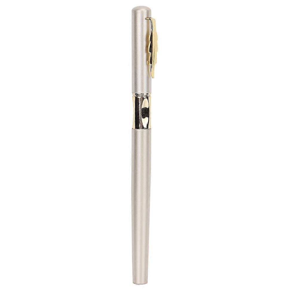 Gesture Correction Fountain Pen with Fluent Ink Outlet and Smooth Writing 0.38mm(Silver)