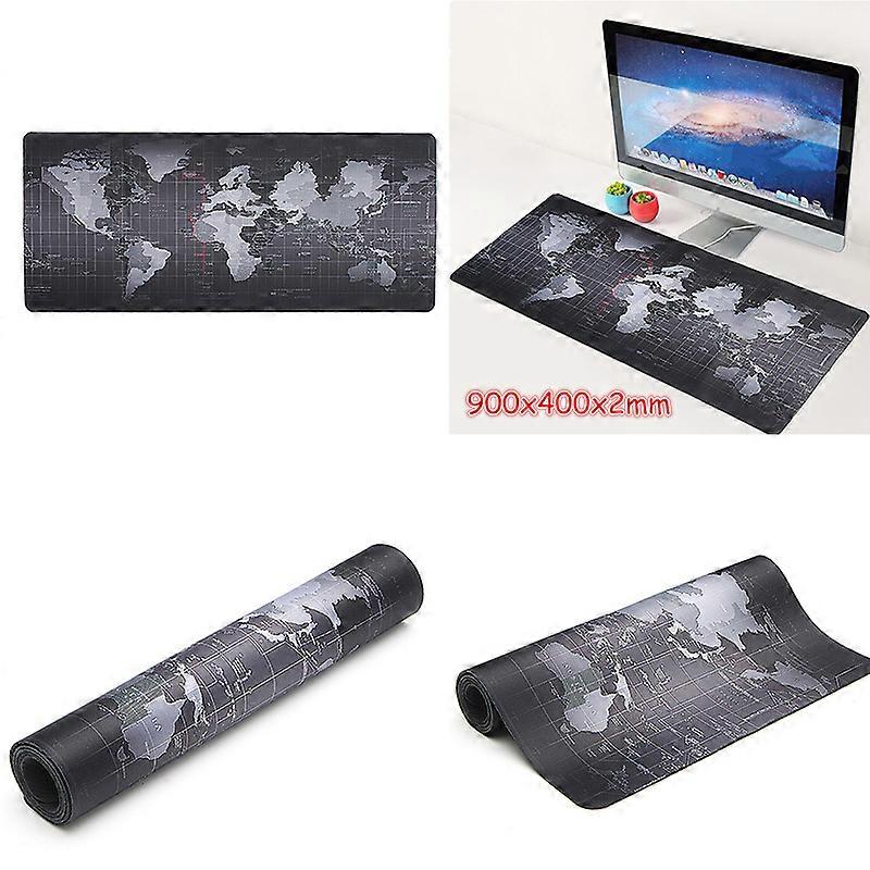 World Map Pattern Mousepad Table Mouse Pad Office Desk Laptop Mat Computer PC Pads