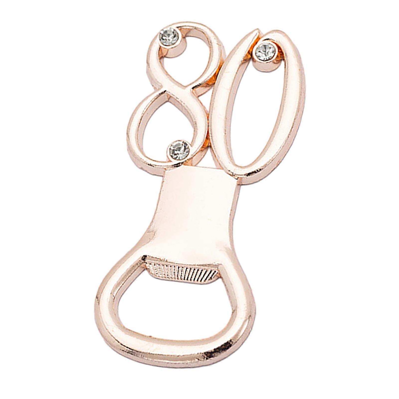 Practical Number Shaped Bottle Opener Metal Lid Opener Essential Jar Opener for Parties and Gatherings Party Supplies