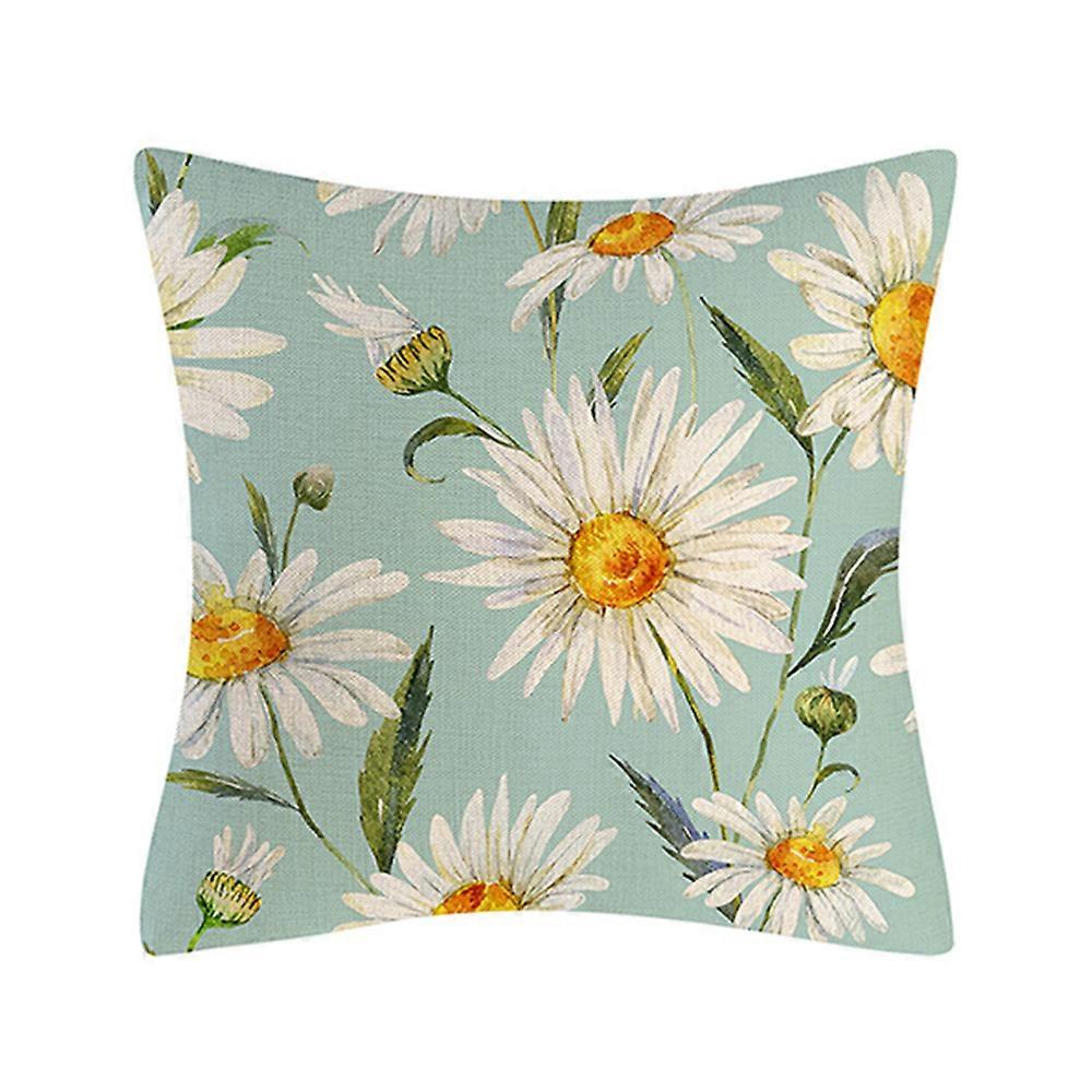 decorative pillowcase, Daisy and sunflower pattern