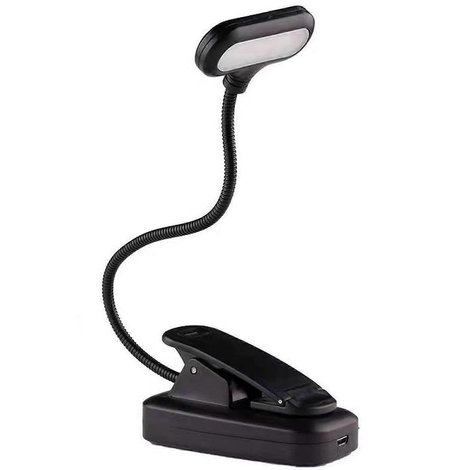 Rechargeable LED Eye-Care Book Light - Clip-On for Reading in Bed with Warm LED for Night Reading