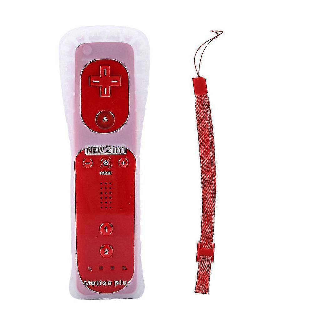 Somatosensory Game Handle Controller Gamepad Built In Accelerator For Nintendo Wii Wiiu(red)