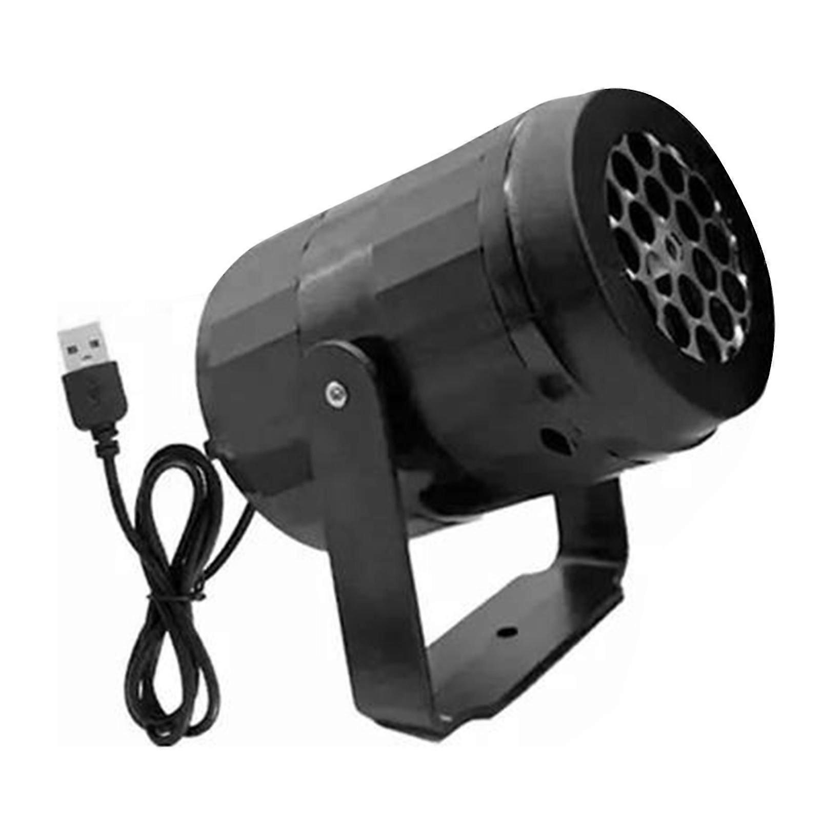 LED Snowflake Xmas Themed Projector Rotating Xmas Pattern LED Stage Light for Home Party Decoration