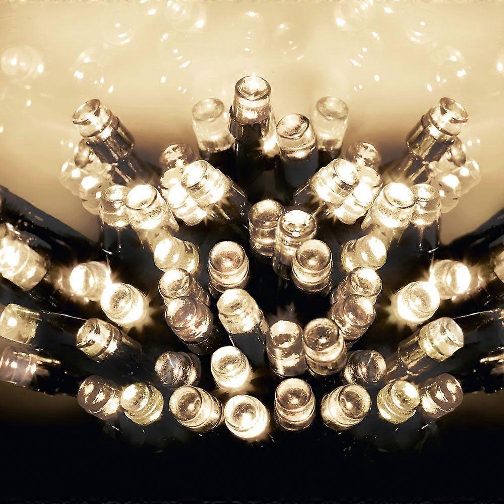 400 Led 40m Premier Christmas Indoor Outdoor Multi Function Battery Operated String Lights With Timer In Warm White