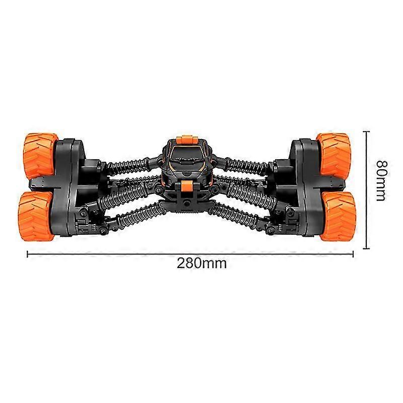 Remote Control Toy Car Rotating Telescopic Transforming Stunt Car for Kids