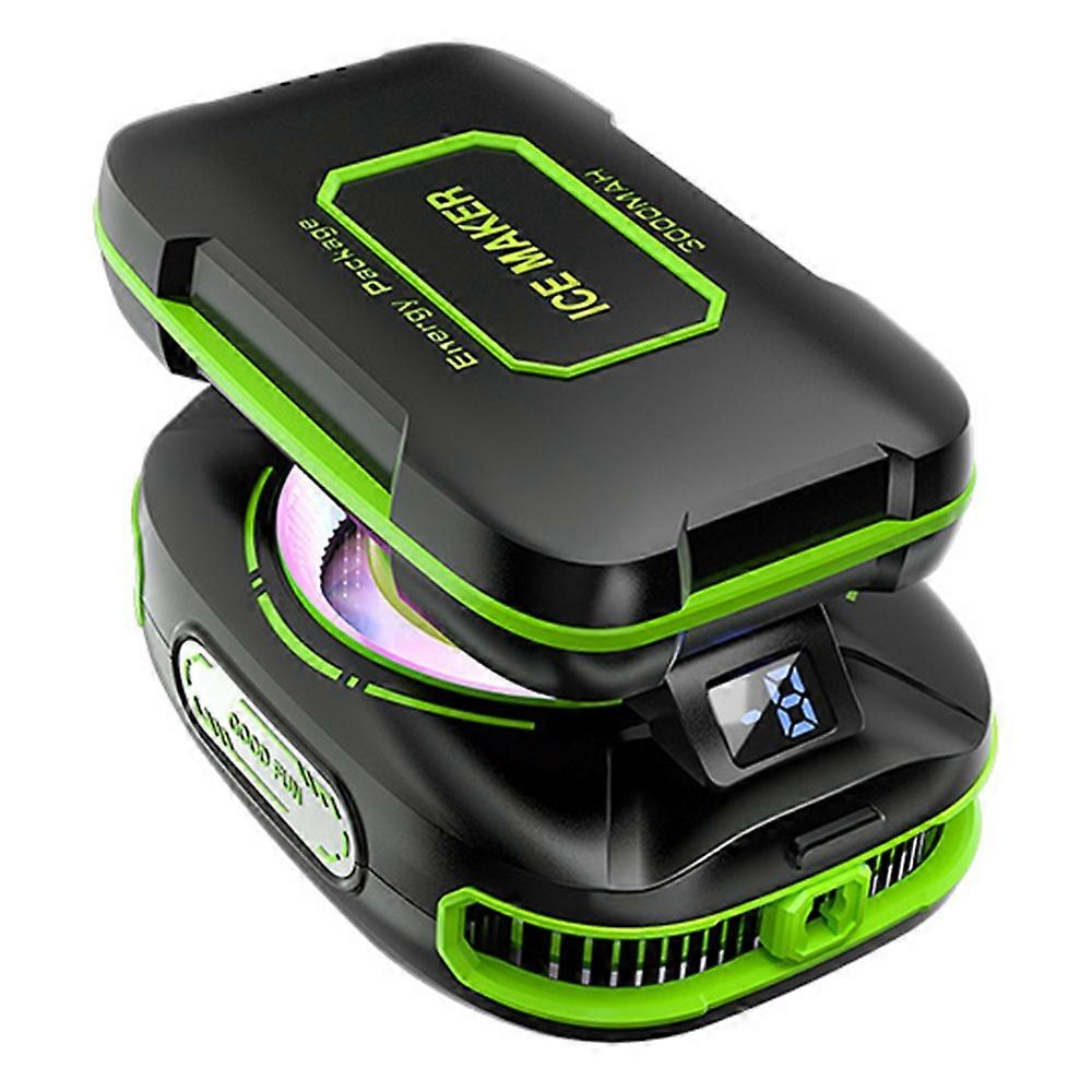 JS85 Clip On Semiconductor Phone Cooler with Digital Display 3 Speeds Silent Magnetic Cooling Fan