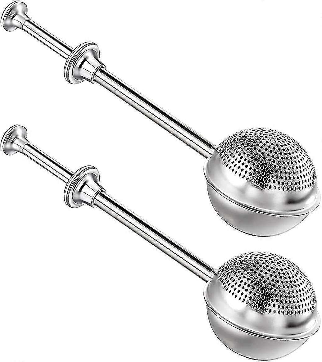 2024 2 Pack Frosting Sieve Baking Powdered Sugar Stainless Steel Mesh Double Shaker Duster Tea Strainer Ball Tool