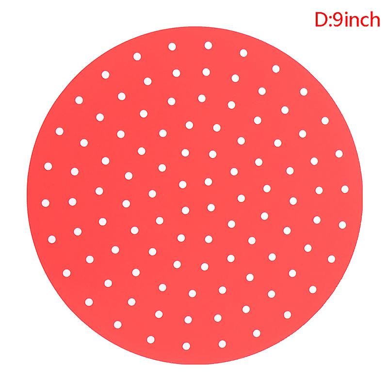Reusable Silicone Anti-slip Round Air Fryer Mats Non-stick Steaming Basket Mats
