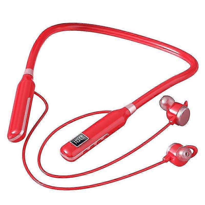 Wireless neck-mounted Bluetooth headset [hands-free music, built-in microphone and button control] H