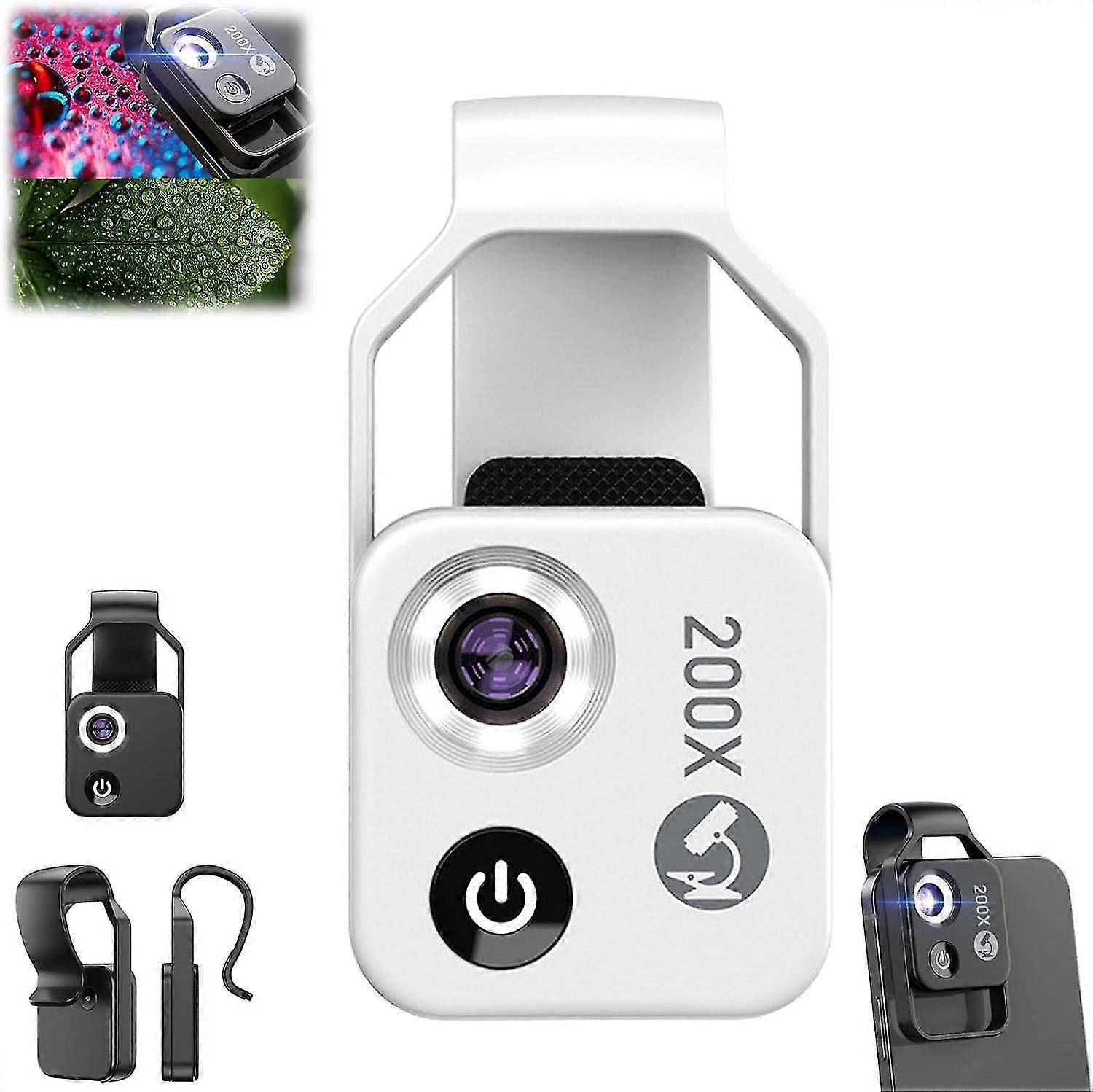 Nanozoom 200x تكبير التكبير ، Nanozoom التكنولوجيا الفائقة كليب على عدسة ، نانو زووم 200x لفون ، عدسة الهاتف الخليوي Nanozoom