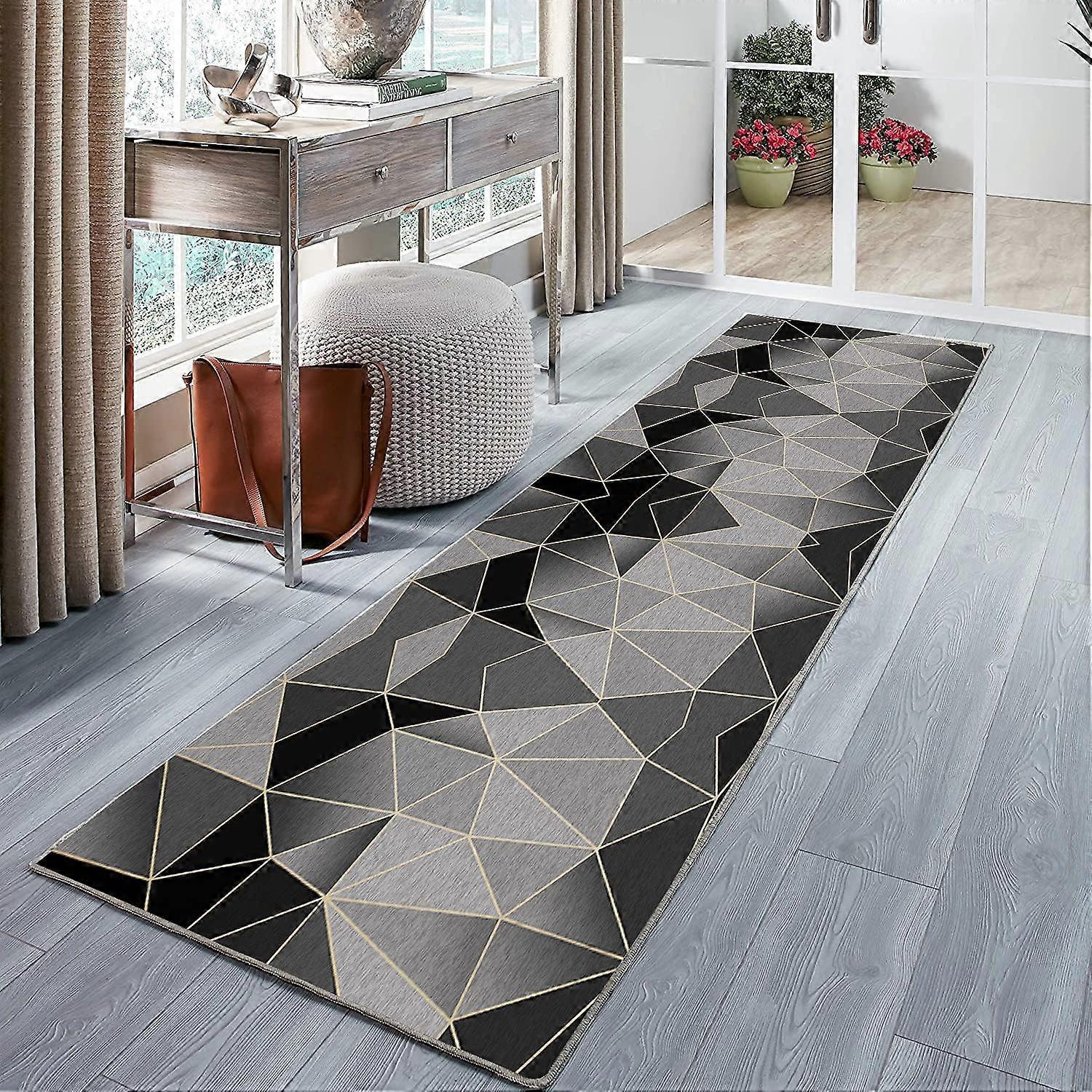 Non-Slip Runner Rug, Easy Clean, Hallway Decor