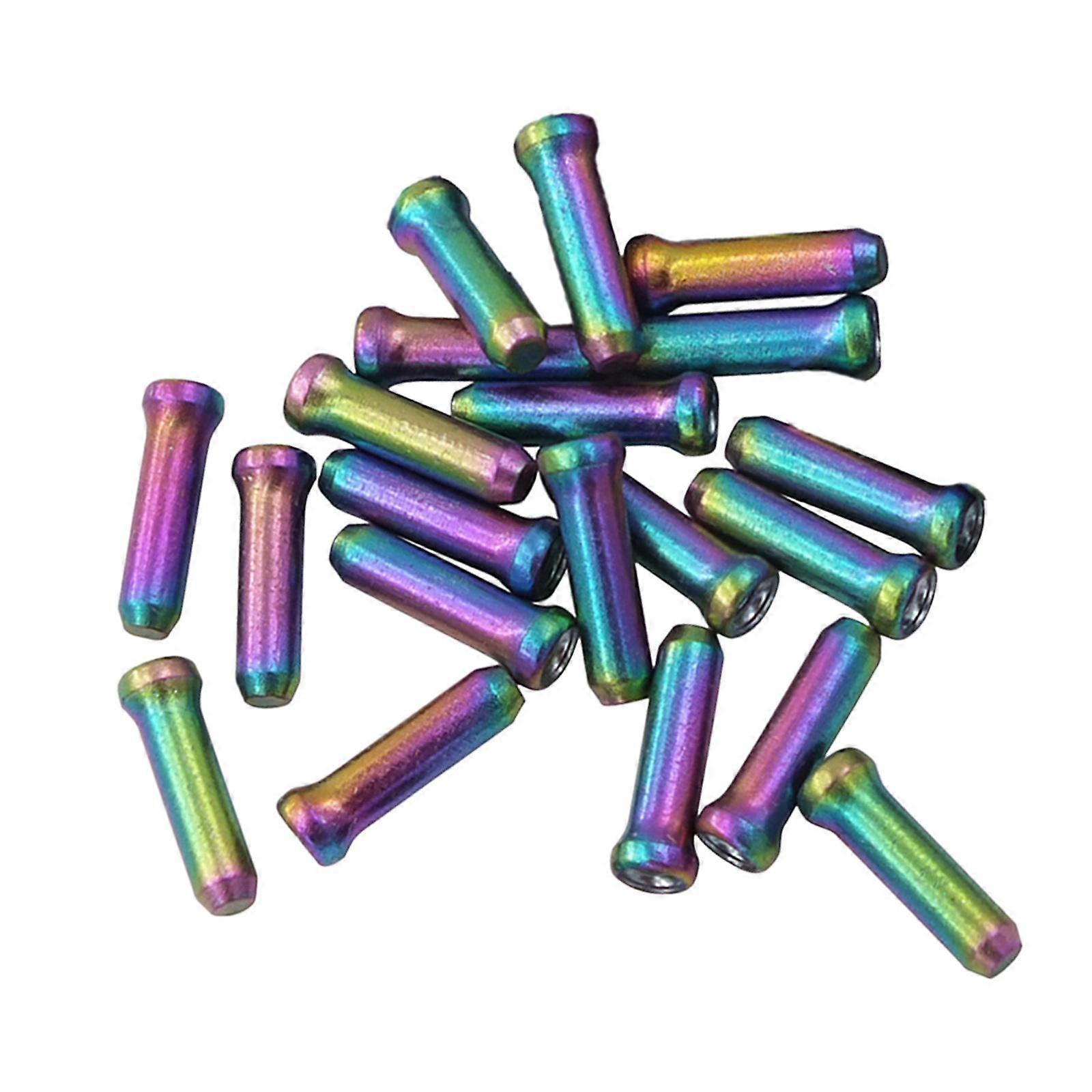 20 Adet Bisiklet Kablo Uç Kapakları Bisiklet Yol Bisikleti için Bisiklet Fren Kablosu Uç Kapakları