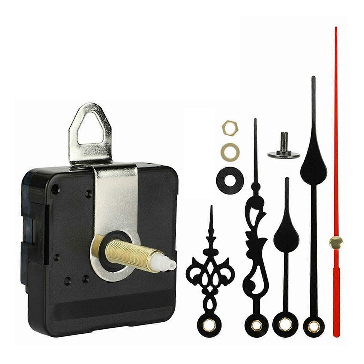 31MM Long Shaft DIY Quartz Clock Movement Mechanism Hands Kit 10Pcs