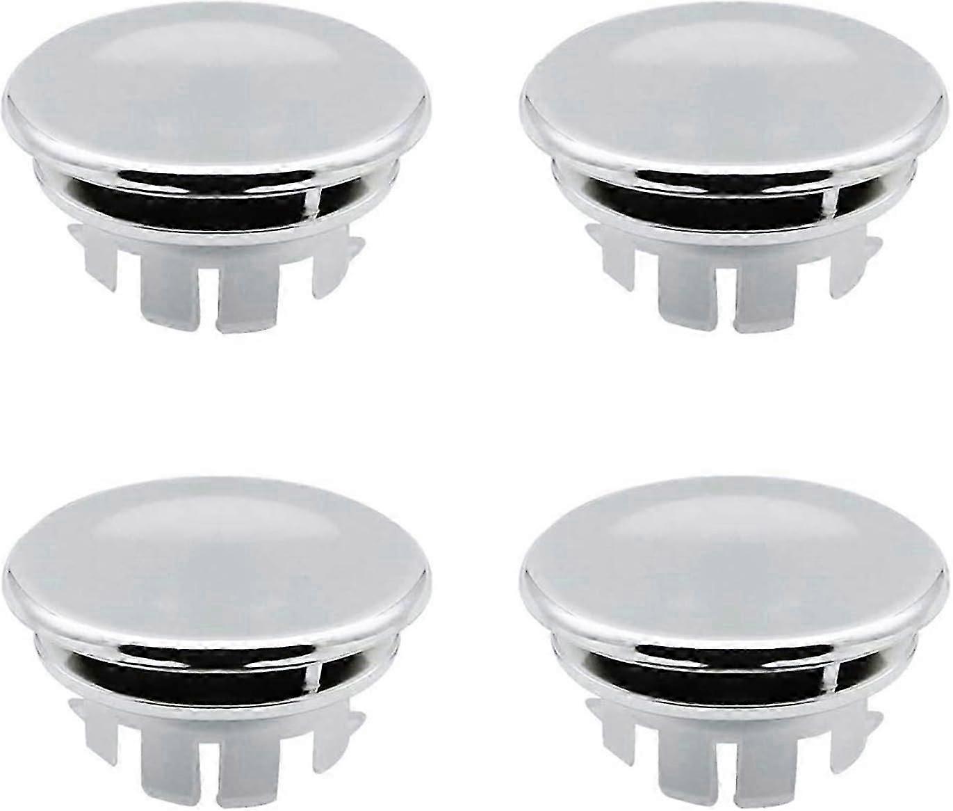 2025 Suitable Sink Overflow Cover Replacement Stopper for Bathroom Kitchen Sink Overflow Round Hole - Replacement Parts for Correct Insertion (4 Pcs)