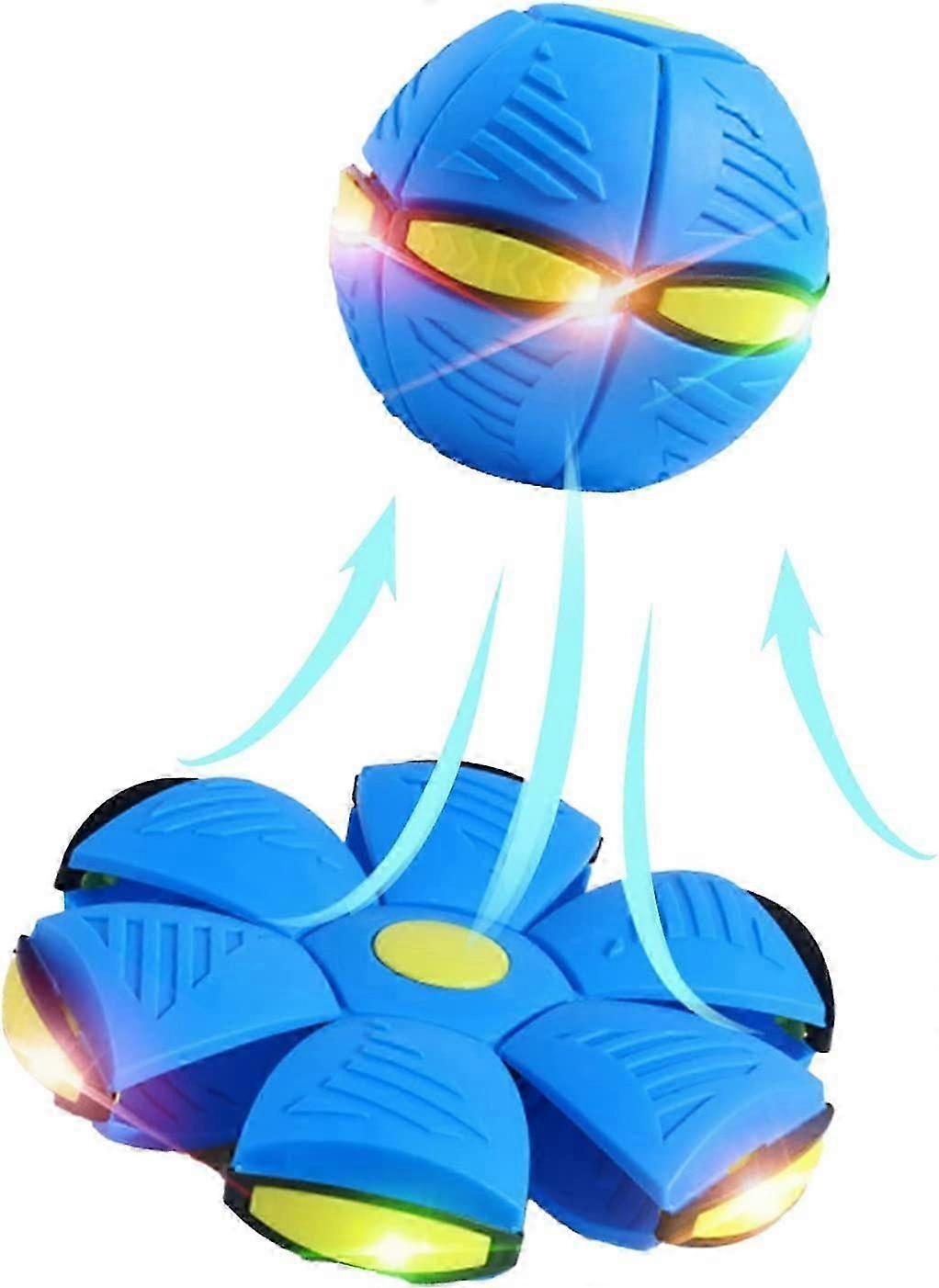 UFO変形マジックフライングソーサーボールLEDライト付きフライングトイ