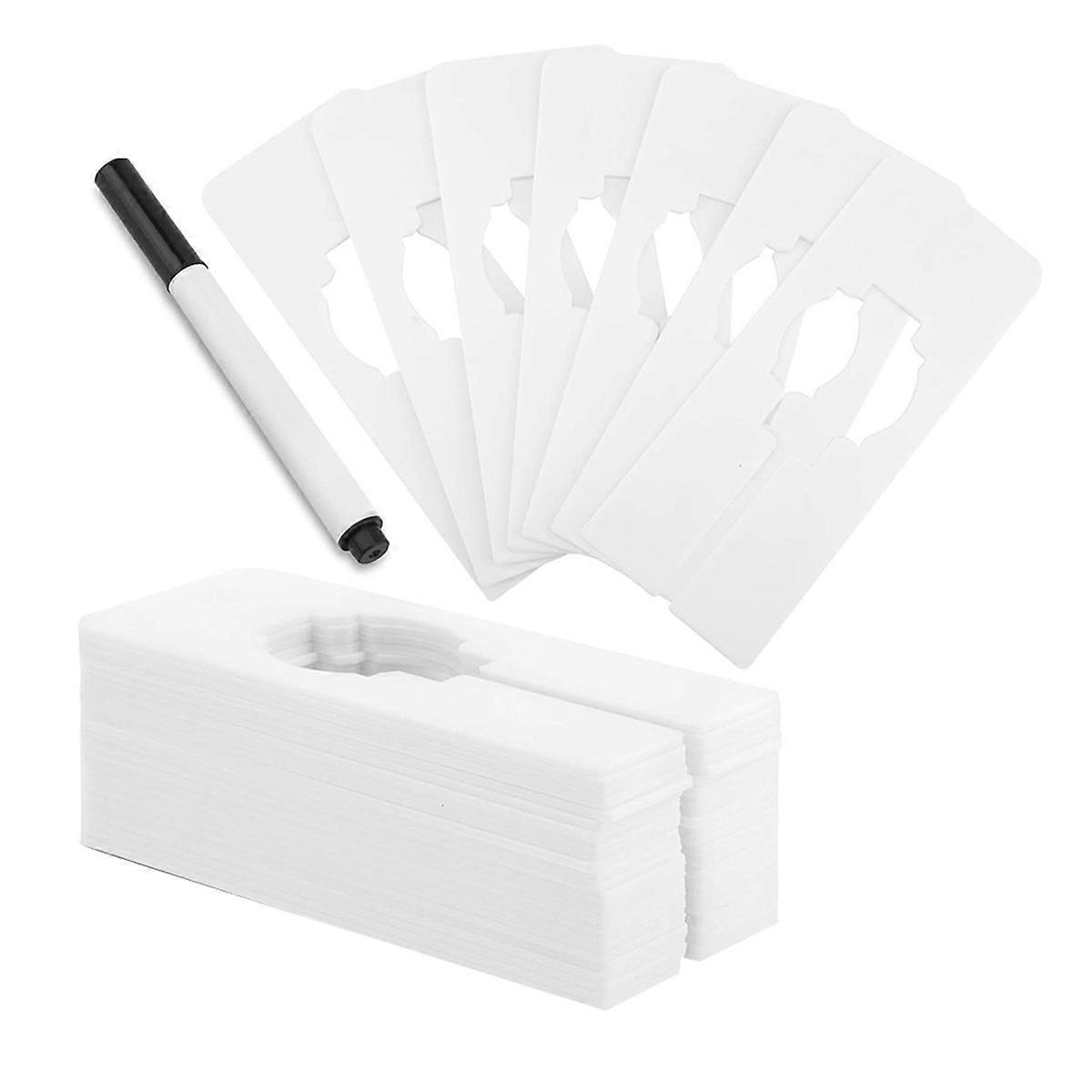 Clothing Dividers, 50 Pcs White Rectangular Hanger Organizer