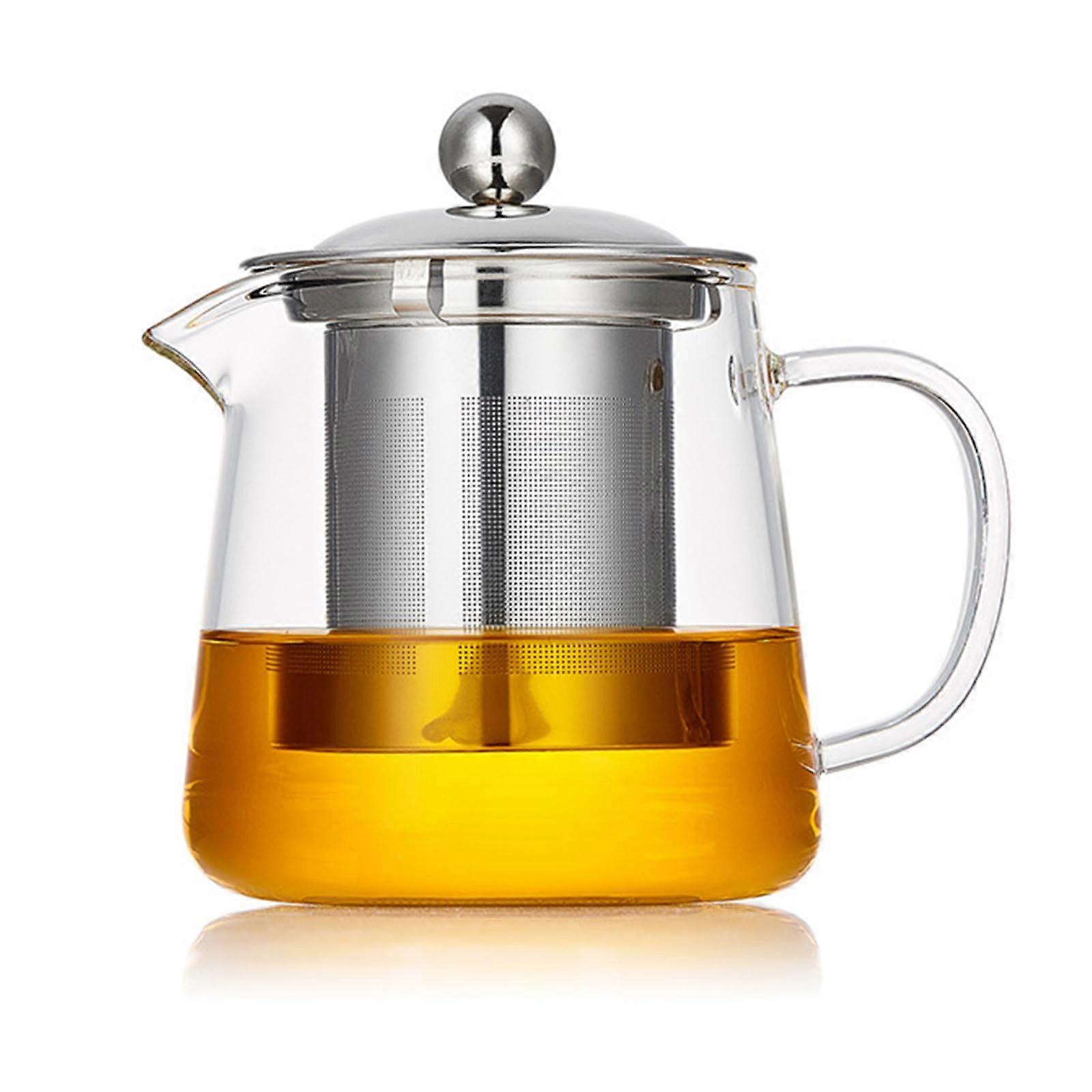 Clear Teapot for Loose Leaf Tea 550ml/19oz