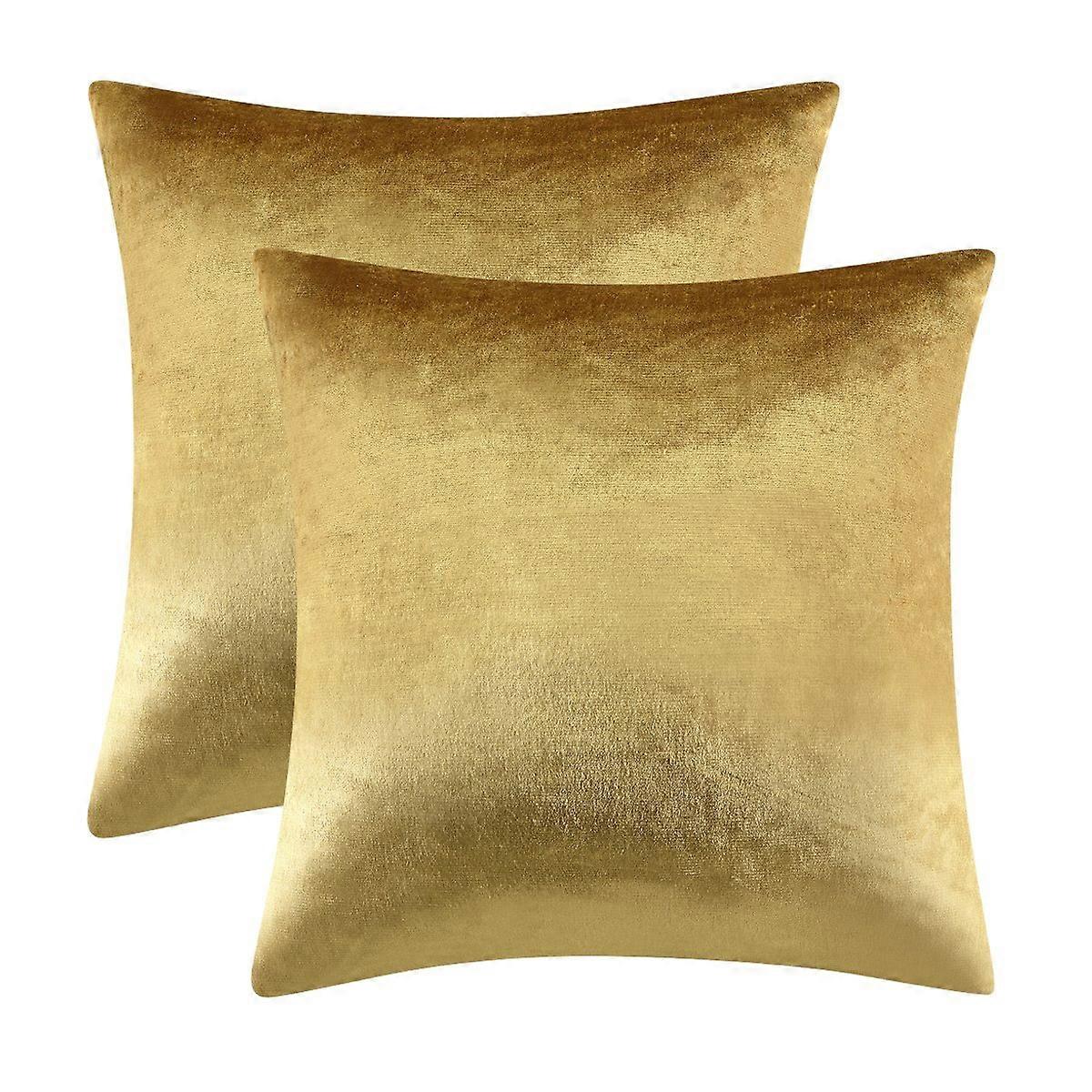 2 Pack Soft 18x18 Throw Pillow Covers for Couch Sofa Bed, Decorative Cushion Covers in Various Colors and Styles