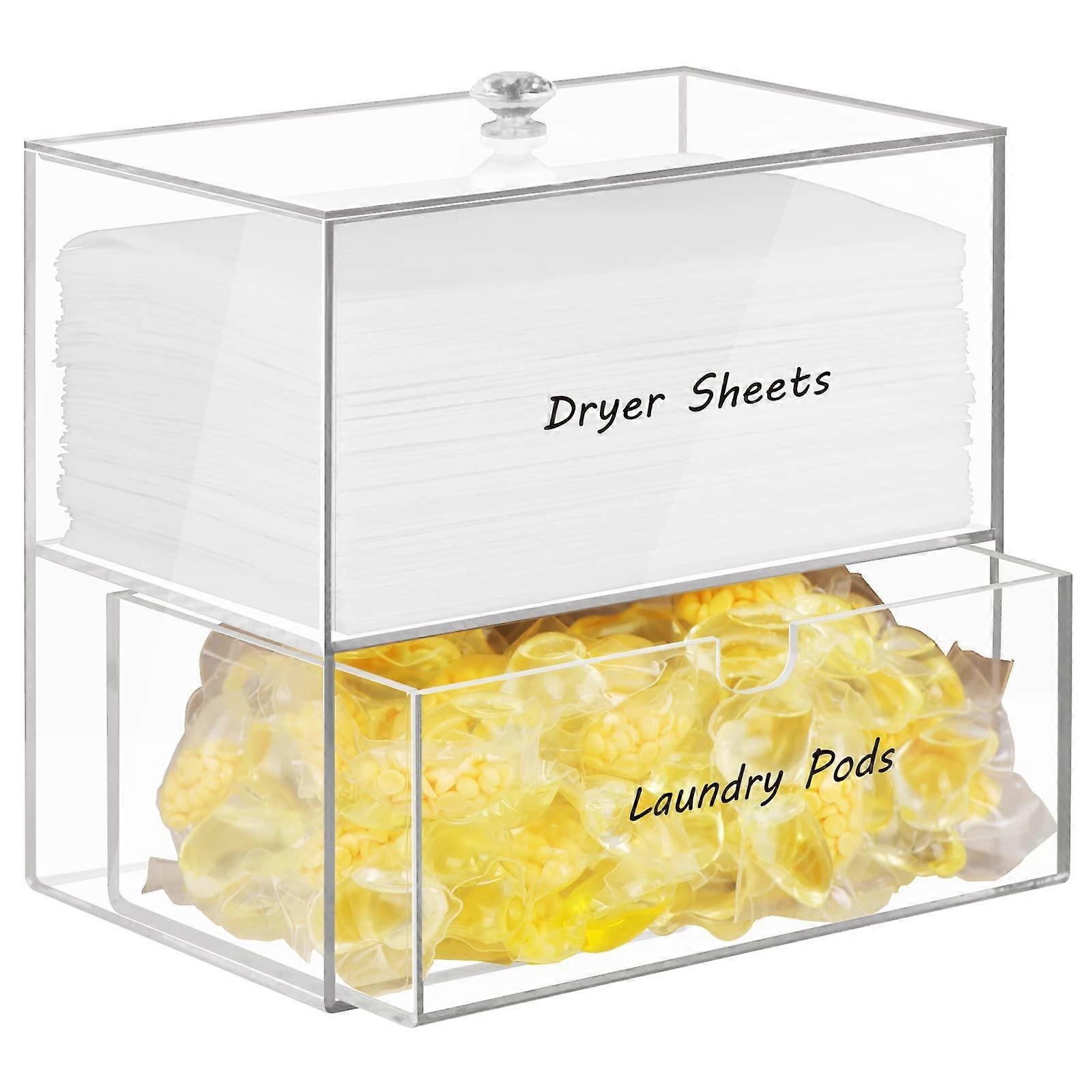 Dryer Sheet Holder for Laundry Room Organization and Storage