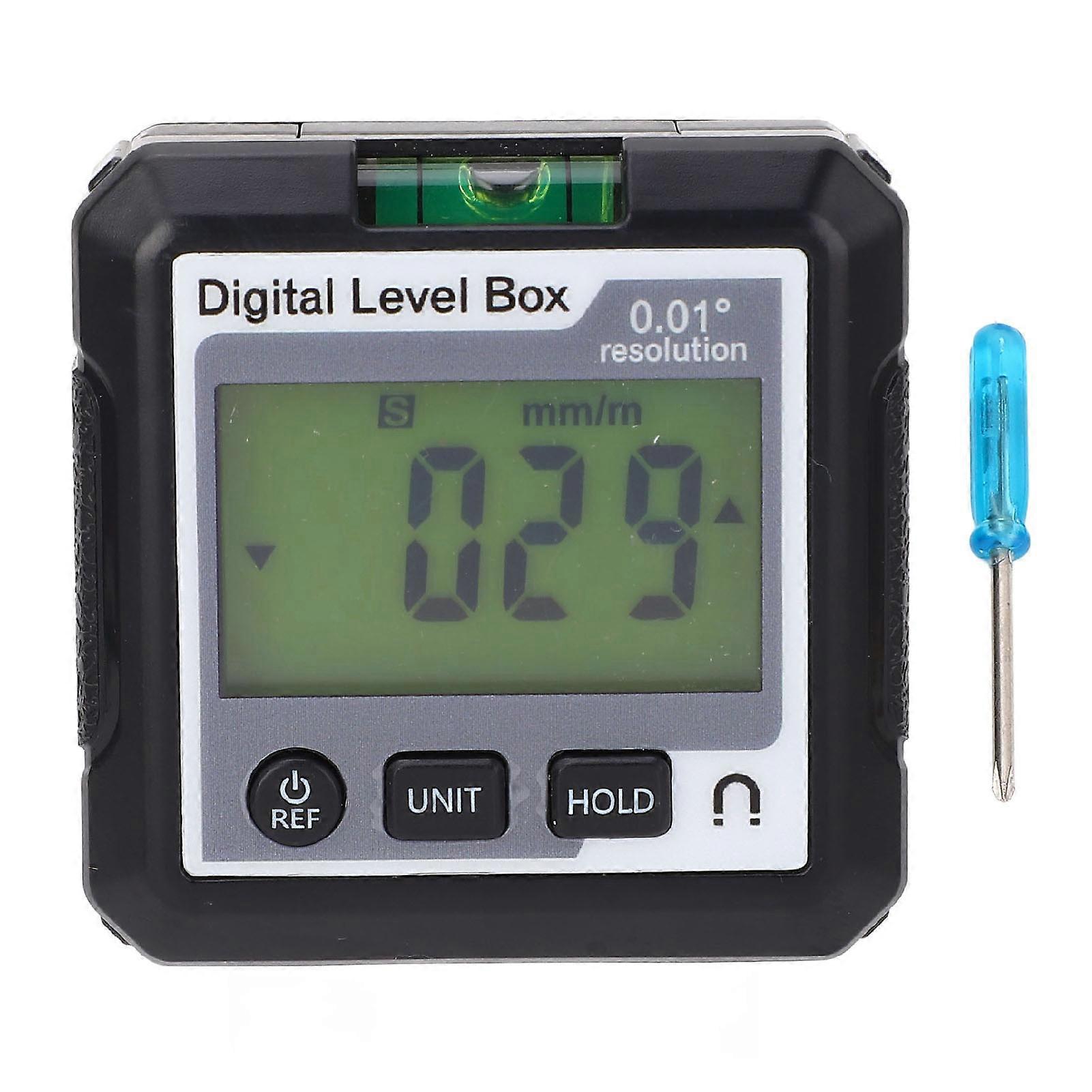 Digital Angle Finder 4x90 Degree Range Digital Level Box Angle Gauge with Magnetic Base