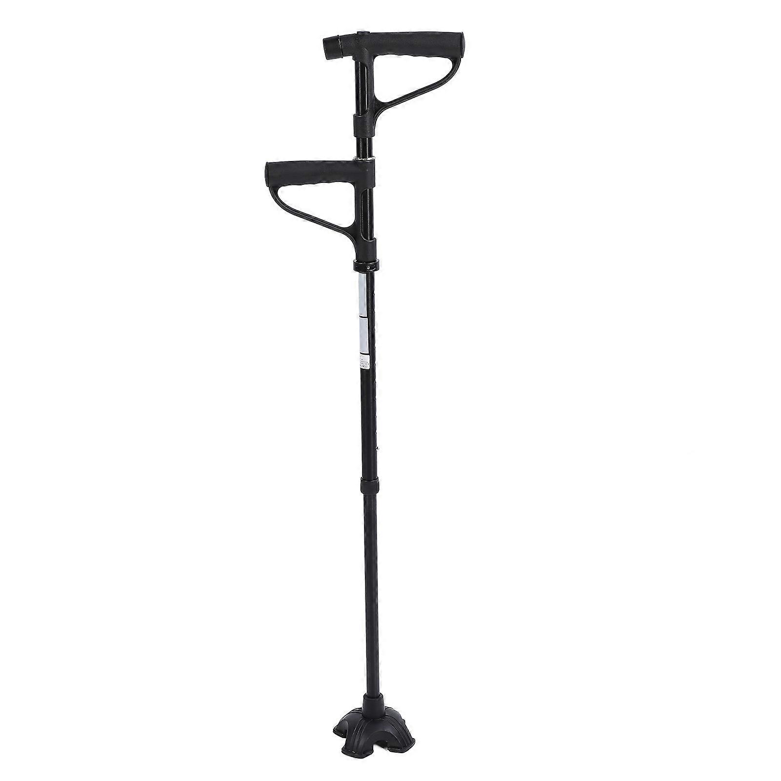 Sit to Cane Adjustable Height Retractable Antislip Comfortable Grip Senior Stand Assist Walking Stick with LED Light