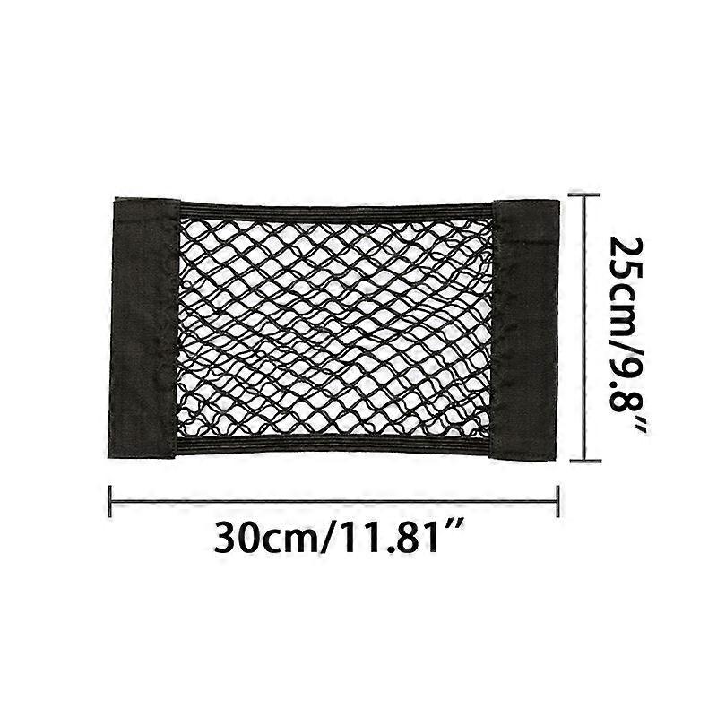 1Pc Car Back Rear Mesh Trunk Seat Elastic String Net  Universal Storage Bag Pocket Cage Auto Organizer Seat Back Bag