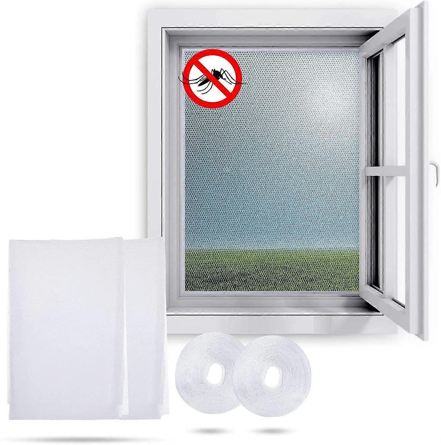 2pcs Fly Self-adhesive Mosquito Screen Window Screen Mesh Anti Mosquito