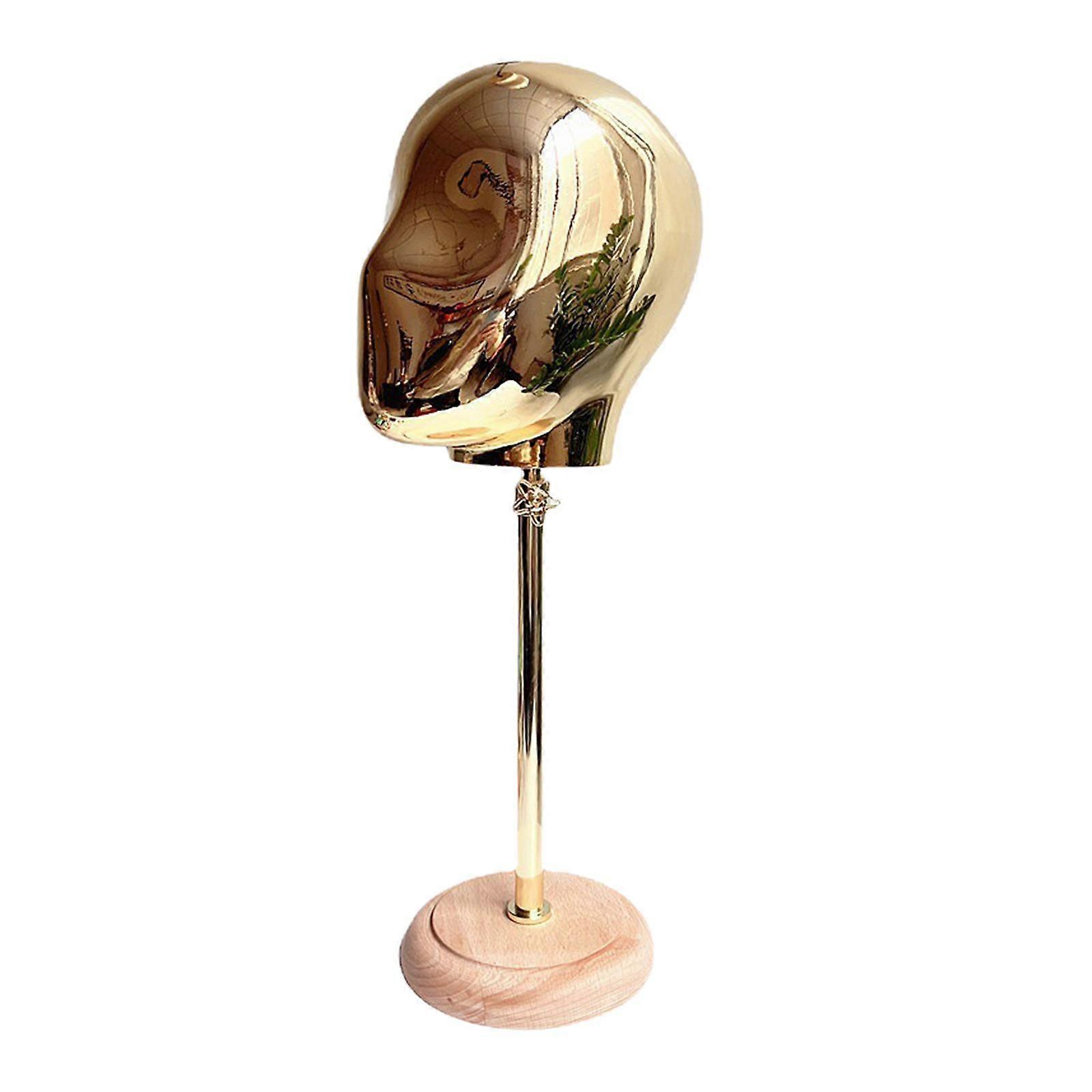 Mannequin Styling Head Wig Making Hat Display Stand Aureate for Home and Beauty