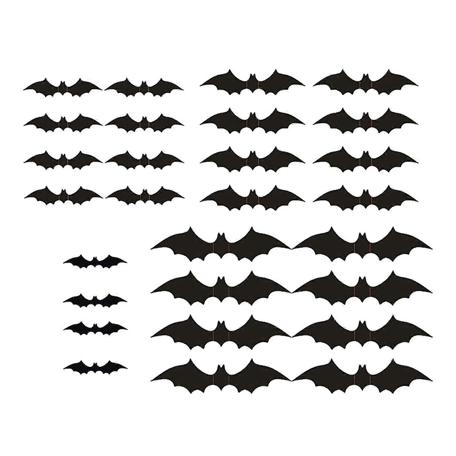3D Yarasalar Duvar Çıkartmaları DIY Cadılar Bayramı Partisi Malzemeleri Cadılar Bayramı için Duvar Sticker